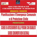 l Piano di Protezione Civile del Comune di Casali del Manco (CS) a tutela delle persone disabili: oggi l'incontro per la presentazione delle schede per l'auto-censimento delle persone con disabilit