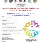 locandina seminario Pianificazione, disabilità ed emergenza a Bisignano