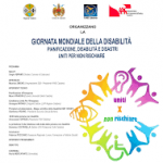 locandina uniti per non rischiare 3 dicembre giornata internazionale persone con disabilità