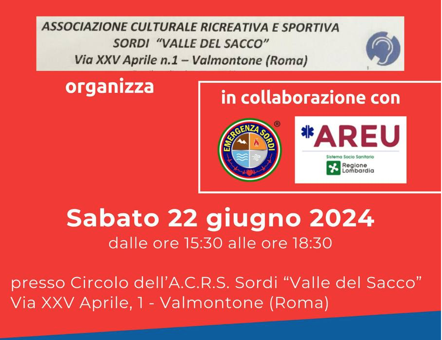 A Valmontone Seminario 112 where are U in progrmma sabato 22 giugno