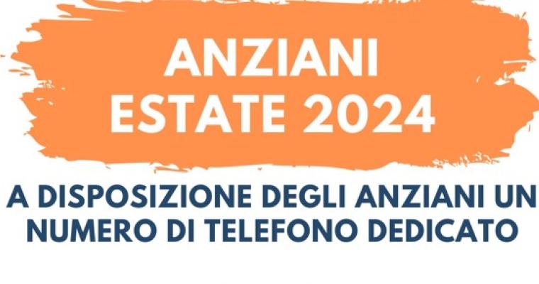 Nel Comune di Pistoia Anziani Estate, dal 1° al 31 agosto un numero attivo tutti i giorni