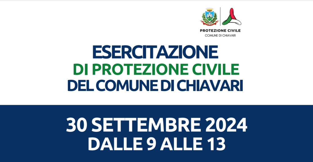 Esercitazione a Chiavari il 30 settembre 2024