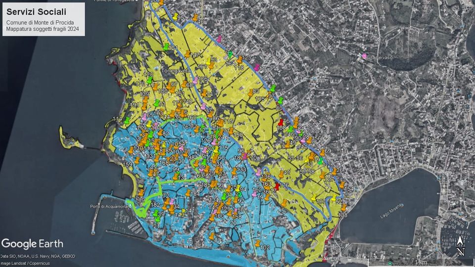 Campi Flegrei il Comune di Monte di Procida ha presentato la mappa delle emergenze anche per i fragili