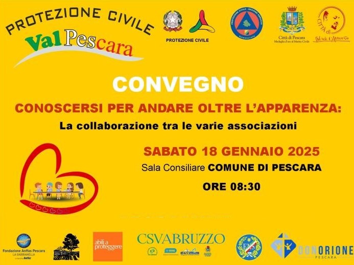 Sabato 18 gennaio convegno Pescara dal titolo Conoscere andare oltre l'apparenza